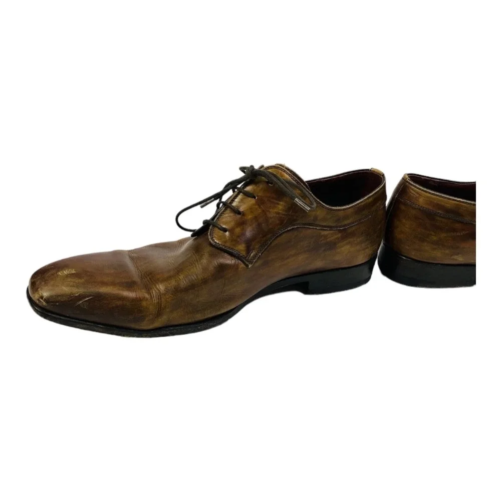 Magnanni‎ for Neiman Marcus Brown Leather Dress Shoes 9.5 H